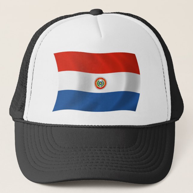 Camionero Gorra de Bandera de Paraguay (Anverso)