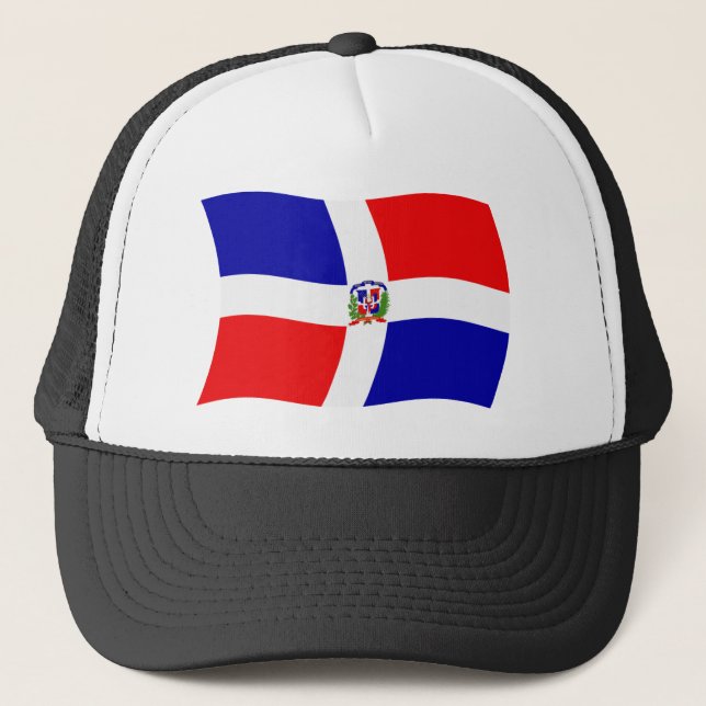 Camionero Gorra de Bandera de República Dominicana (Anverso)