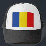 Camionero Gorra de bandera de Rumania<br><div class="desc">Este camionero que enarbola la bandera de Rumania. Mantén la cabeza fría con un poco de aire rumano.</div>