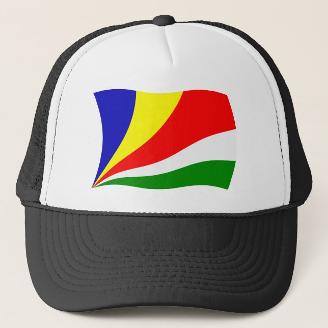 Camionero Gorra de Bandera de Seychelles (Anverso)