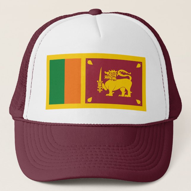 Camionero Gorra de bandera de Sri Lanka (Anverso)