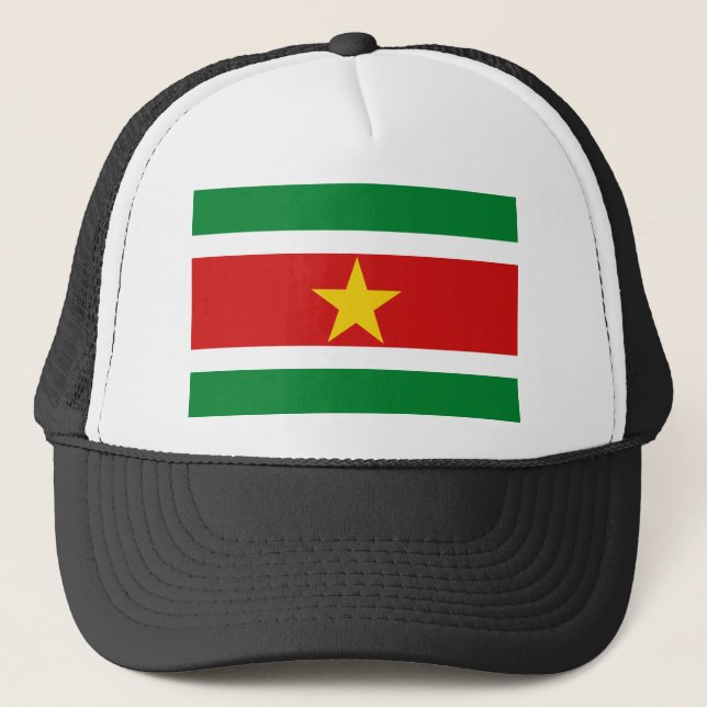 Camionero Gorra de bandera de Surinam (Anverso)