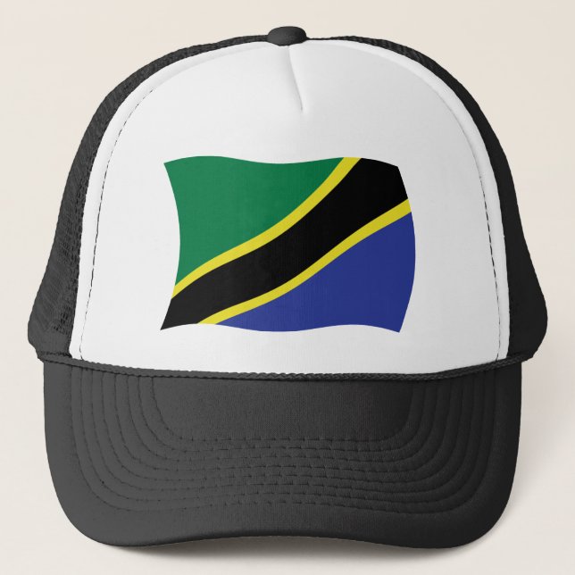 Camionero Gorra de Bandera de Tanzania (Anverso)