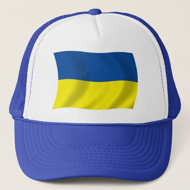 Camionero Gorra de bandera de Ucrania (Anverso)