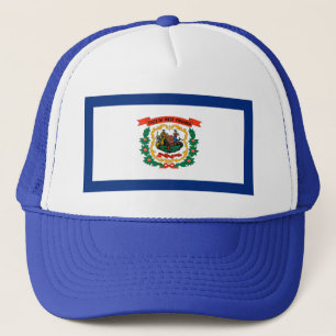 Camionero Gorra de bandera de Virginia Occidental