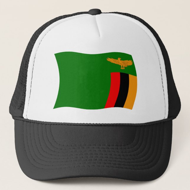 Camionero Gorra de bandera de Zambia (Anverso)