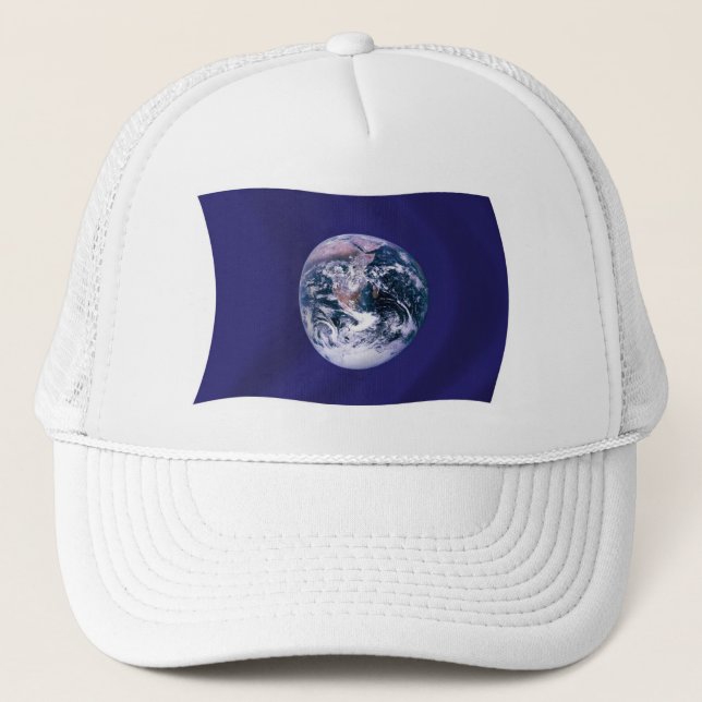 Camionero Gorra de bandera terrestre del planeta (Anverso)