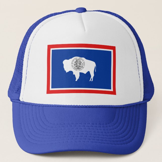 Camionero Gorra de bandera Wyoming (Anverso)