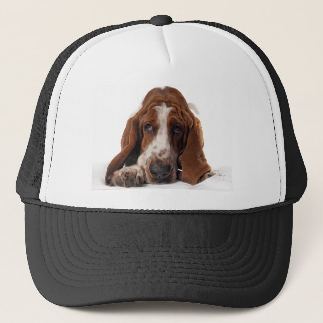 Camionero Gorra de Basset Hound (Anverso)