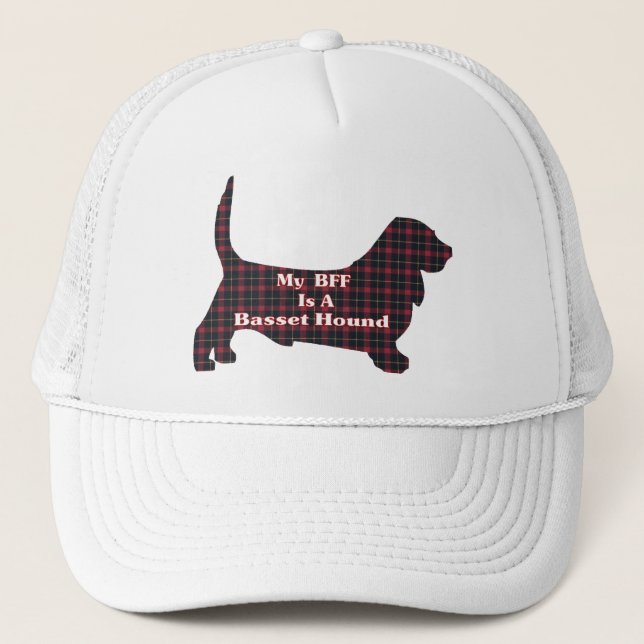 Camionero Gorra de Basset Hound BFF (Anverso)