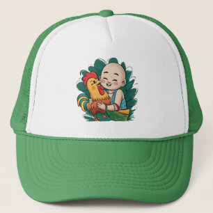 Camionero Gorra de béisbol   Chloe Baby Abraza El Rooster