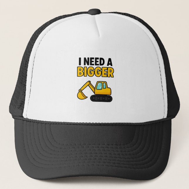 Camionero Gorra de béisbol con el motivo "Necesito un digger (Anverso)