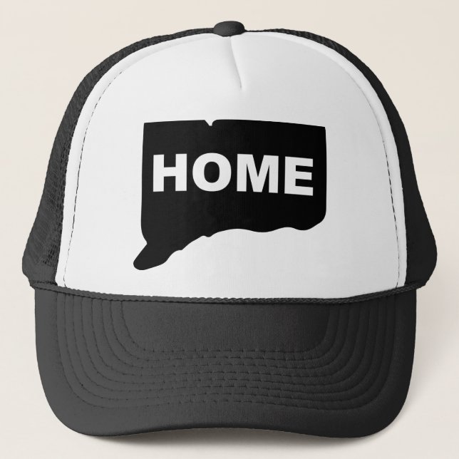 Camionero Gorra de béisbol de Connecticut, hogar lejos del e (Anverso)