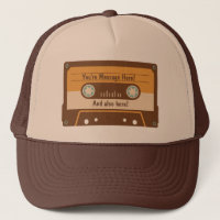 Gorra de béisbol de encargo de la cinta de casete