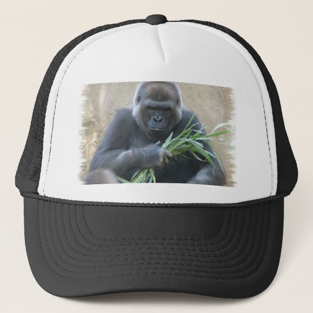 Camionero Gorra de béisbol del gorila del Silverback (Anverso)