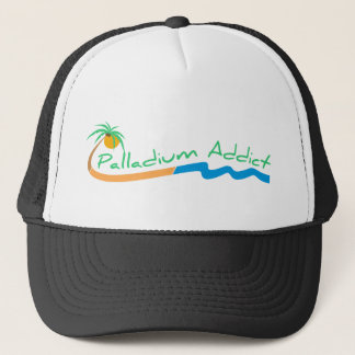 Camionero Gorra de béisbol del logotipo del adicto a