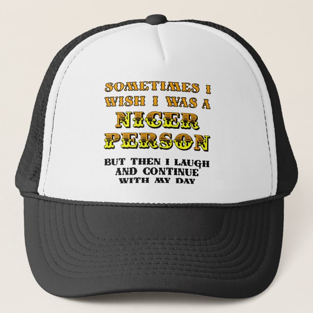 Camionero Gorra de béisbol divertida y agradable (Anverso)