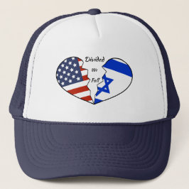 Camionero Gorra de béisbol: EE.UU. e Israel Divididos caemos