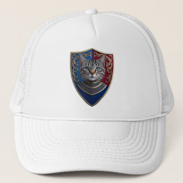 Camionero Gorra de béisbol Escudo Tabby Gris