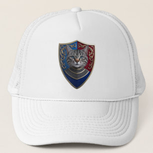 Camionero Gorra de béisbol Escudo Tabby Gris