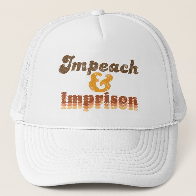 Camionero Gorra de béisbol -- Impugnar y encarcelar (Anverso)