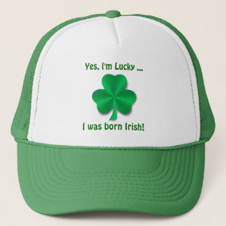 Camionero Gorra de béisbol irlandesa afortunada del trébol