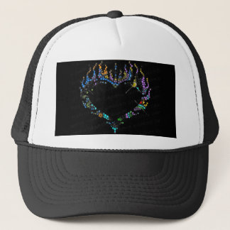 Camionero Gorra de béisbol llameante diamante de imitación