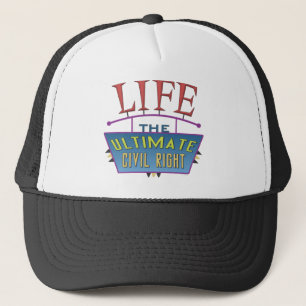 Camionero Gorra de béisbol para promover la vida.