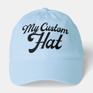 Camionero Gorra de béisbol personalizada AZUL CIELO en blanc