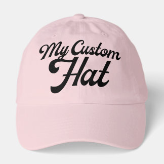 Camionero Gorra de béisbol personalizada ROSA CLARO en blanc