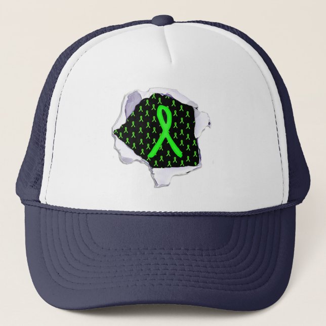 Camionero Gorra de béisbol Superpoder Enfermedad de Lyme (Anverso)
