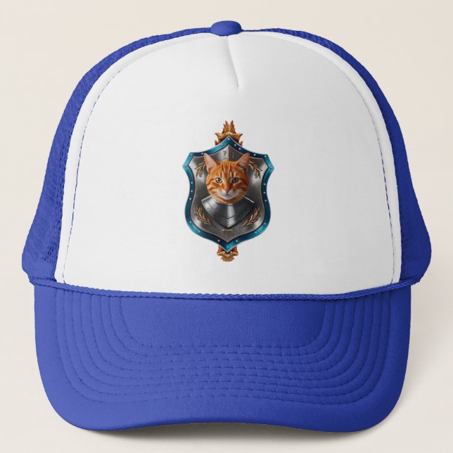Camionero Gorra de béisbol Tabby Shield (Anverso)
