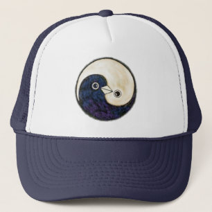 Camionero Gorra de béisbol Yin Yang diseño con palomas
