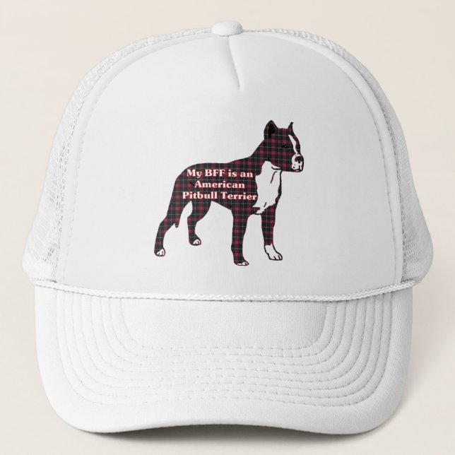 Camionero Gorra de BFF de American Pit Bull Terrier (Anverso)