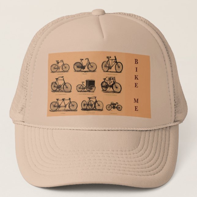 Camionero Gorra de bicicleta de época (Anverso)
