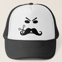 Camionero Gorra de bigote enojado - elegir color
