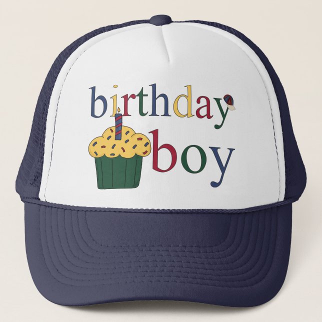 Camionero Gorra de Birthday Boy (Anverso)