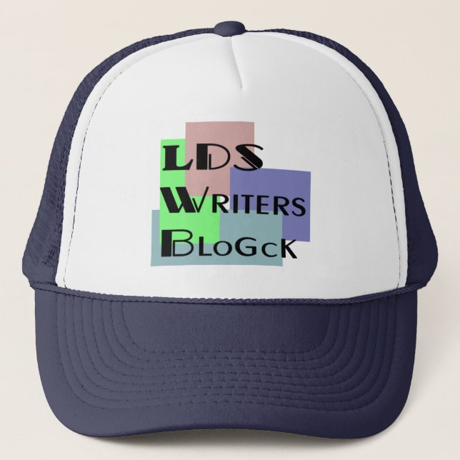 Camionero Gorra de Blogck de los escritores de LDS (Anverso)
