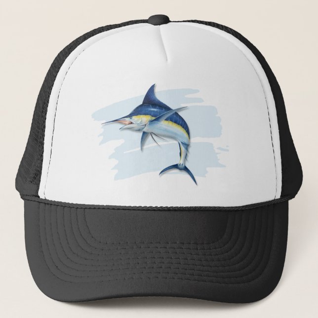 Camionero Gorra de Blue Marlin Trucker (Anverso)