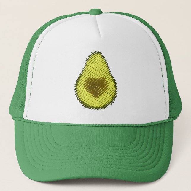Camionero Gorra de boceto aguacate amor (Anverso)