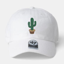 Gorra de bordado minimalista de cactus