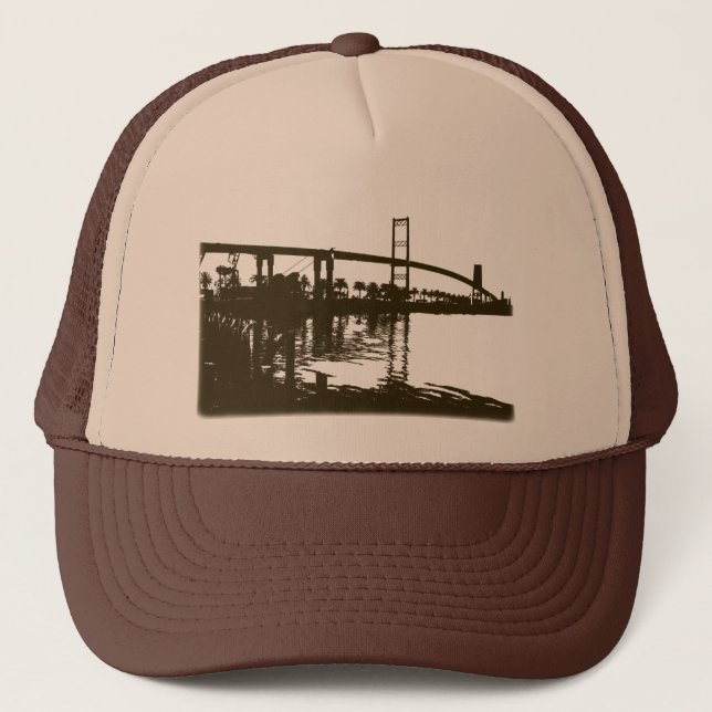 Camionero Gorra de Brown del puente de Vincent Thomas (Anverso)