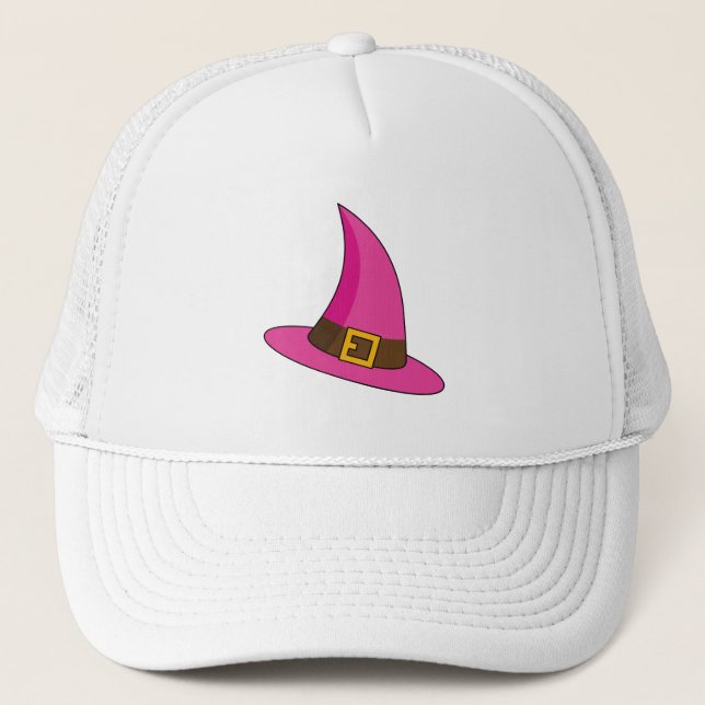 Camionero Gorra de bruja rosa (Anverso)