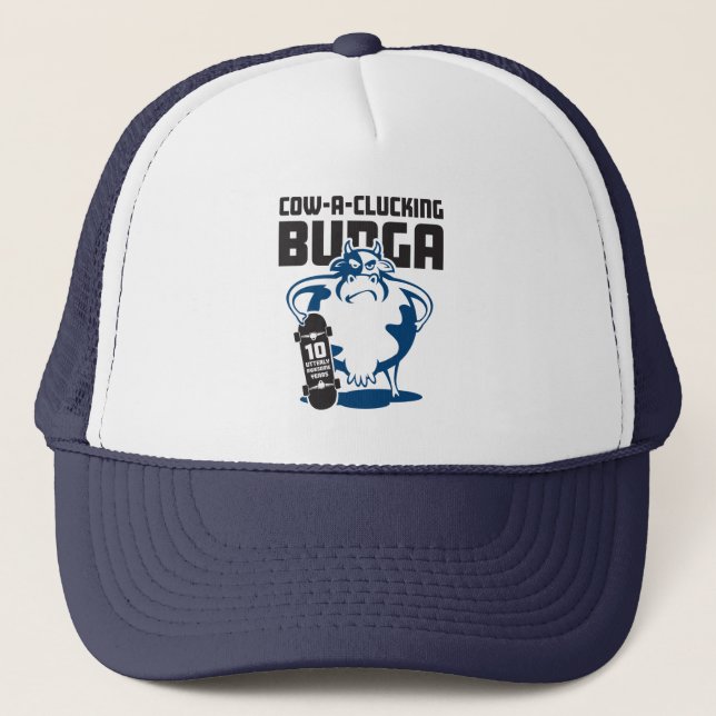 Camionero Gorra de Bunga de vaca-a-cacareando (Anverso)