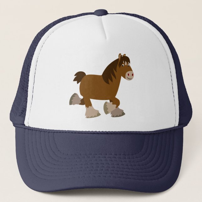 Camionero Gorra de caballos de la camiseta del Personalizado (Anverso)