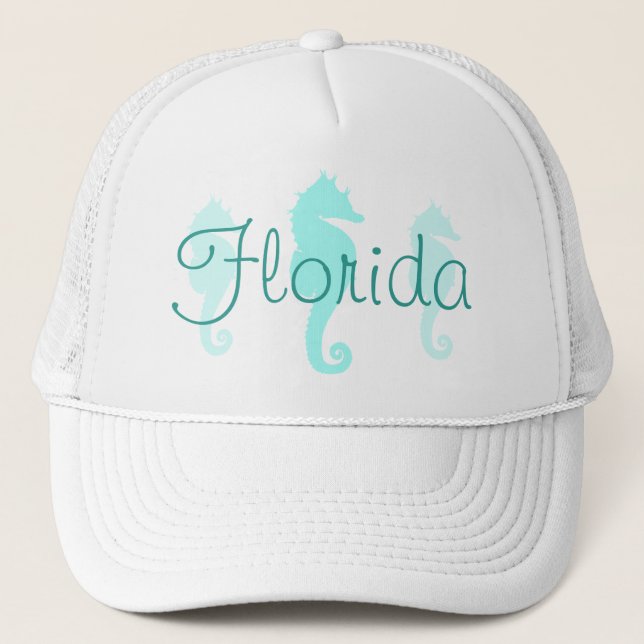 Camionero Gorra de Caballos del Mar de Florida (Anverso)