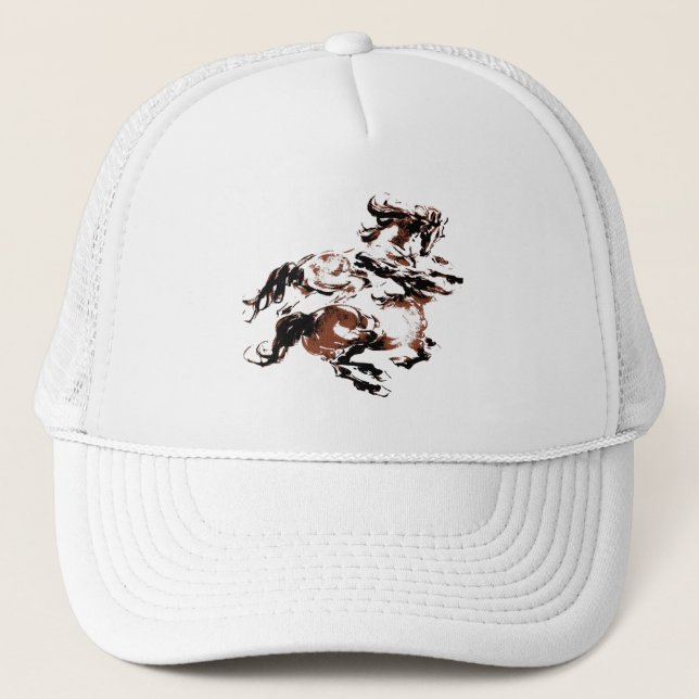 Camionero Gorra de Caballos Salvajes (Anverso)