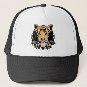 Camionero Gorra de cabeza de tigre
