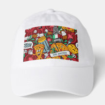 Gorra de camioneros de pizza cómica