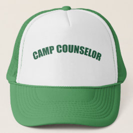 Camionero Gorra de campamento de consejero